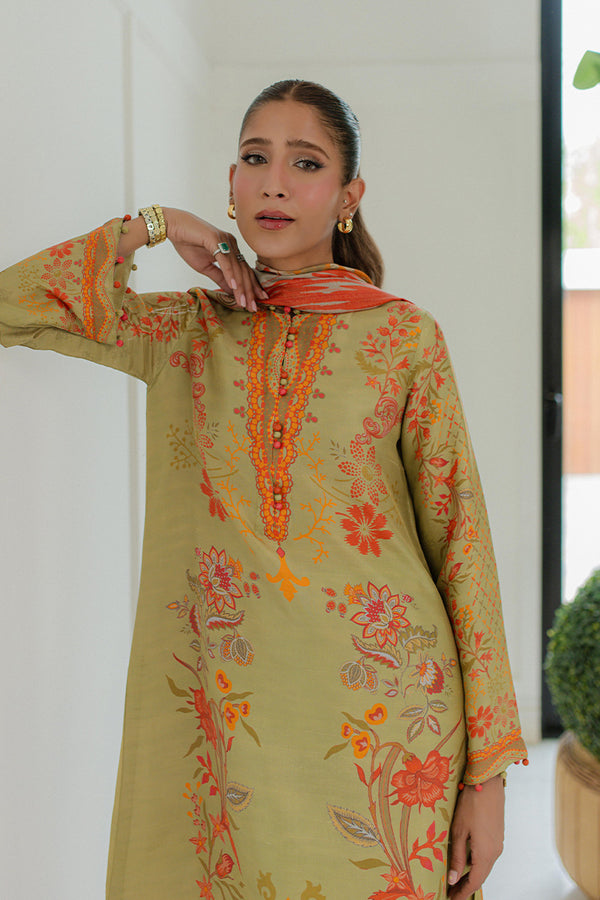 Mina Hassan | Signature Prints | Pistachio Dreams - by Libasekhas UK - Registered Vendor of : Mina Hassan - 100% Original Designer Dress