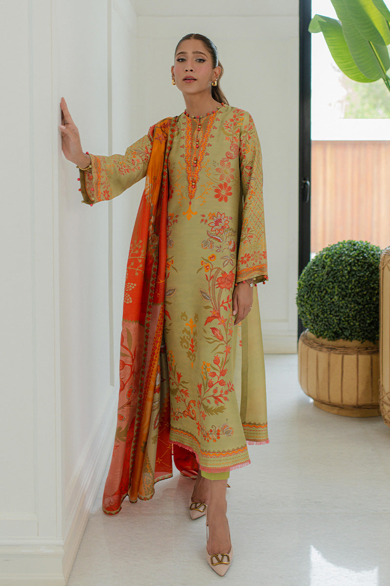 Mina Hasan | Signature Pret | Pistachio Dreams - by Libasekhas - Registered Vendor of : Mina Hasan - 100% Original Designer Dress