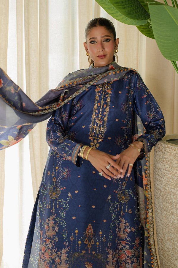 Mina Hassan | Signature Prints | Summer Night Views - by Libasekhas UK - Registered Vendor of : Mina Hassan - 100% Original Designer Dress