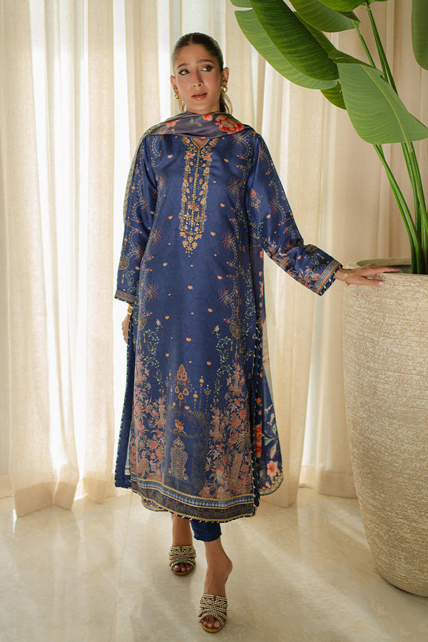 Mina Hassan | Signature Prints | Summer Night Views - by Libasekhas UK - Registered Vendor of : Mina Hassan - 100% Original Designer Dress