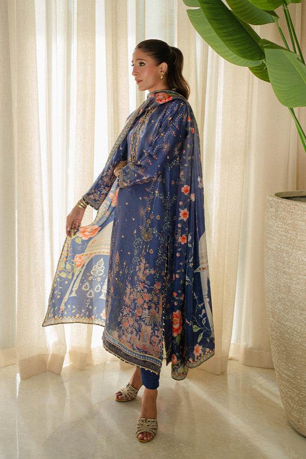 Mina Hassan | Signature Prints | Summer Night Views - by Libasekhas UK - Registered Vendor of : Mina Hassan - 100% Original Designer Dress