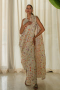 Mina Hasan | Signature Pret | Wrapped Goddess Stitched Saree - by Libasekhas - Registered Vendor of : Mina Hasan - 100% Original Designer Dress