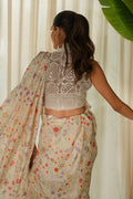 Mina Hasan | Signature Pret | Wrapped Goddess Stitched Saree - by Libasekhas - Registered Vendor of : Mina Hasan - 100% Original Designer Dress