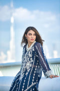 Kara | Kamdani Festive Collection | Lapis Dream - by - Libasekhas UK - Registered Vendor of : Kara - 100% Original Designer Dresss