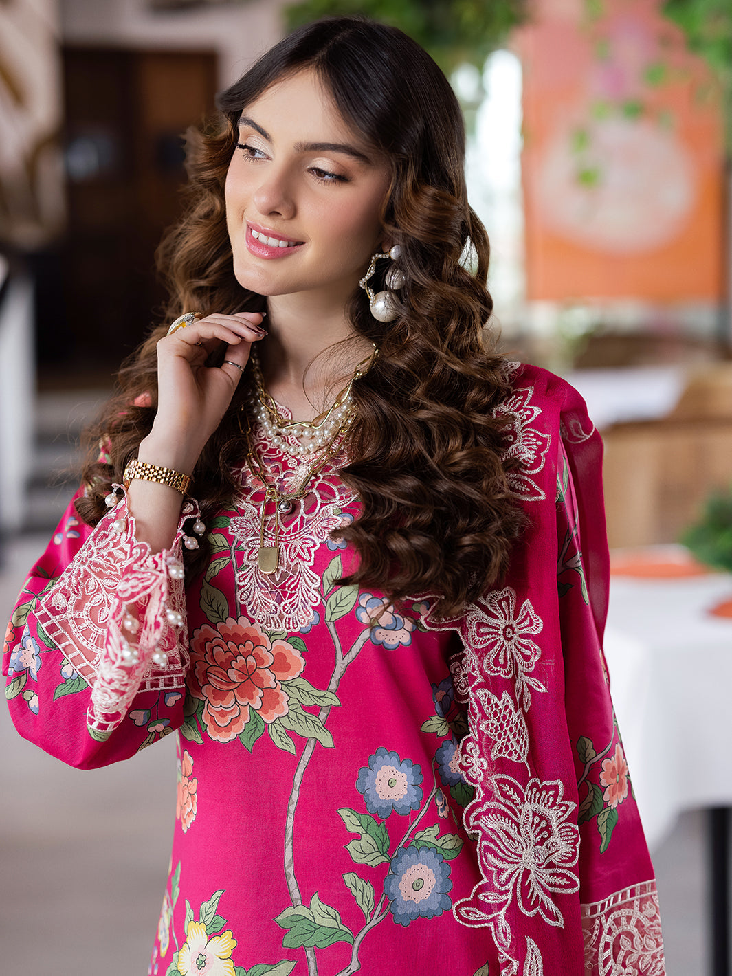 Mahnur | After Hours Luxury Lawn 25 | Laughter Lines - by - Libasekhas UK - Registered Vendor of : Mahnur - 100% Original Designer Dresss