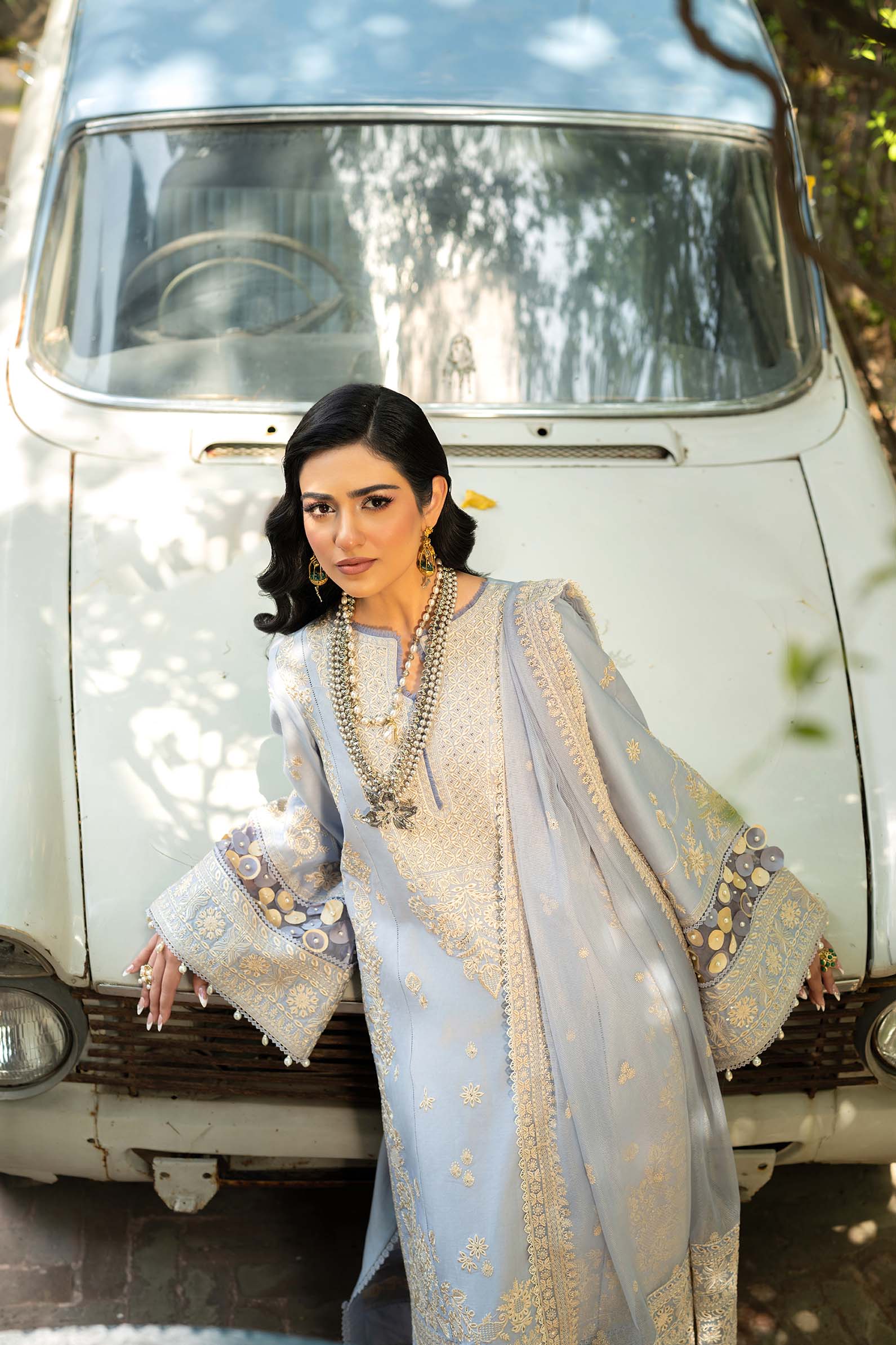 Maryam Hussain | Luxury Lawn 25 | Badal - by - Libasekhas UK - Registered Vendor of : Maryam Hussain - 100% Original Designer Dresss