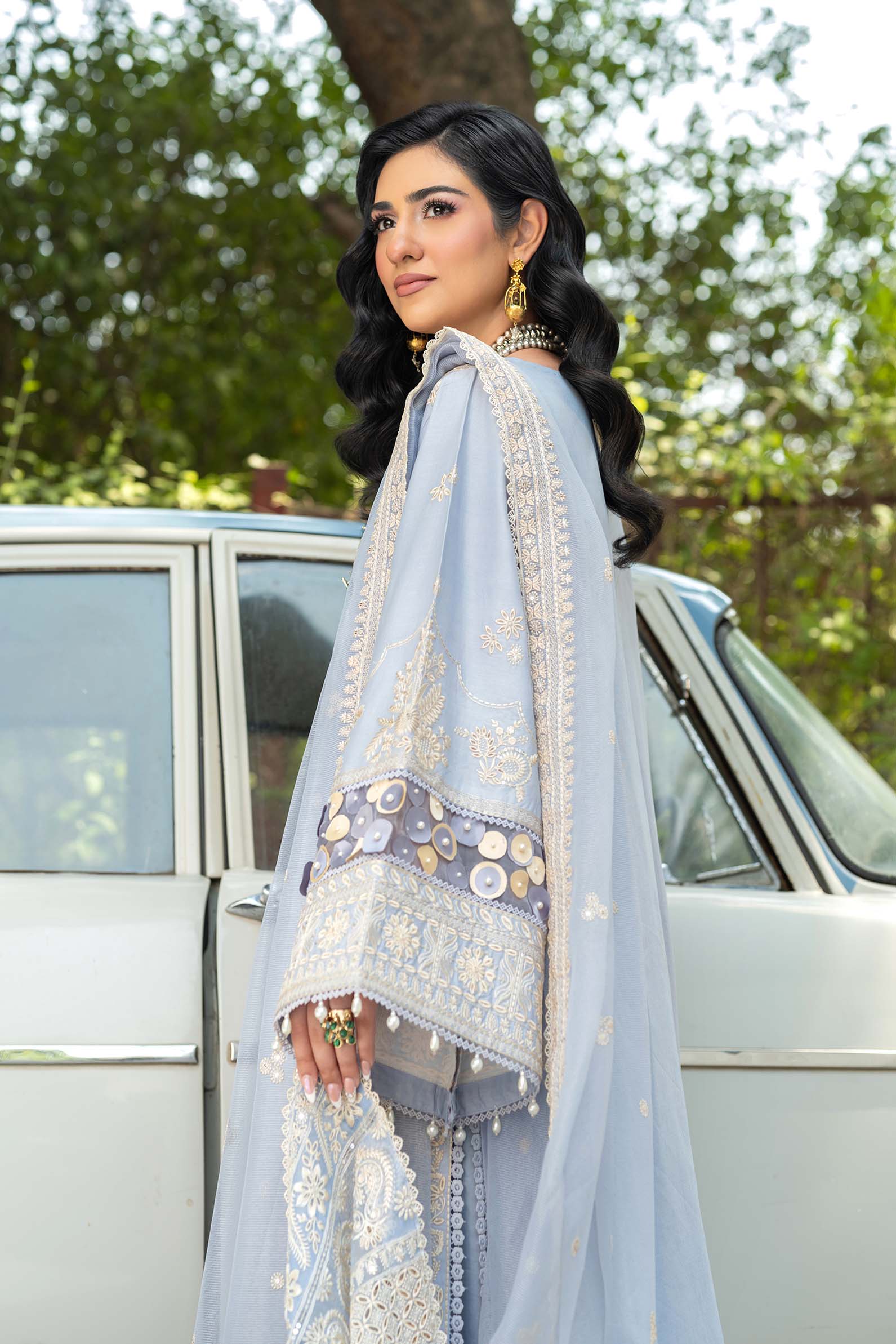 Maryam Hussain | Luxury Lawn 25 | Badal - by - Libasekhas UK - Registered Vendor of : Maryam Hussain - 100% Original Designer Dresss