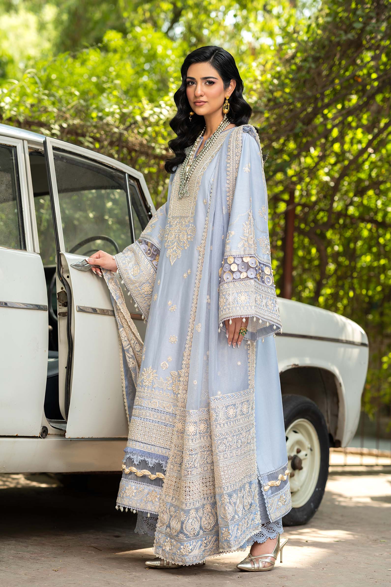 Maryam Hussain | Luxury Lawn 25 | Badal - by - Libasekhas UK - Registered Vendor of : Maryam Hussain - 100% Original Designer Dresss