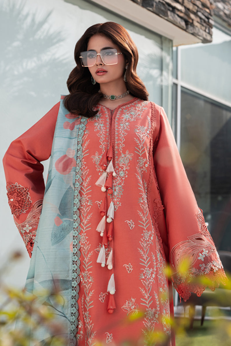 Rangrasiya | Carnation Eid Edit 26 | Leeza - by Libasekhas UK - Registered Vendor of : Rangrasiya - 100% Original Designer Dress