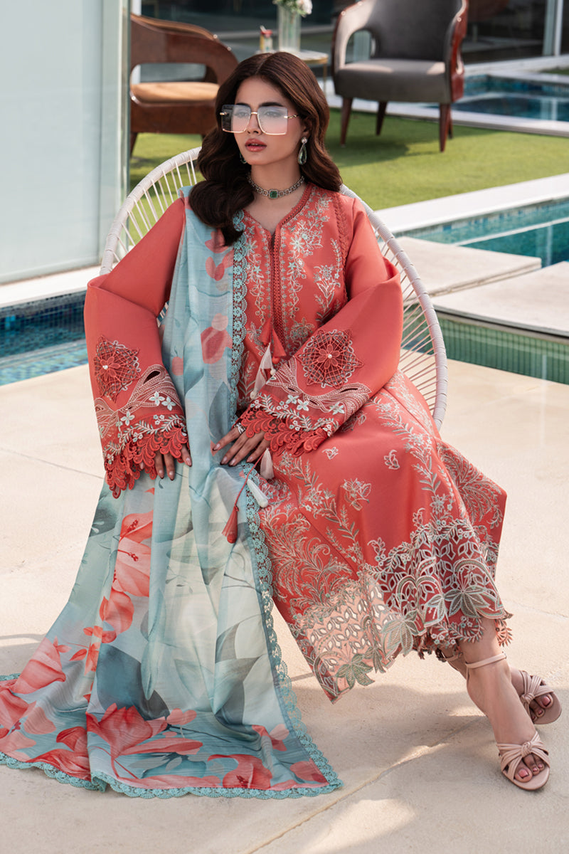 Rangrasiya | Carnation Eid Edit 26 | Leeza - by Libasekhas UK - Registered Vendor of : Rangrasiya - 100% Original Designer Dress