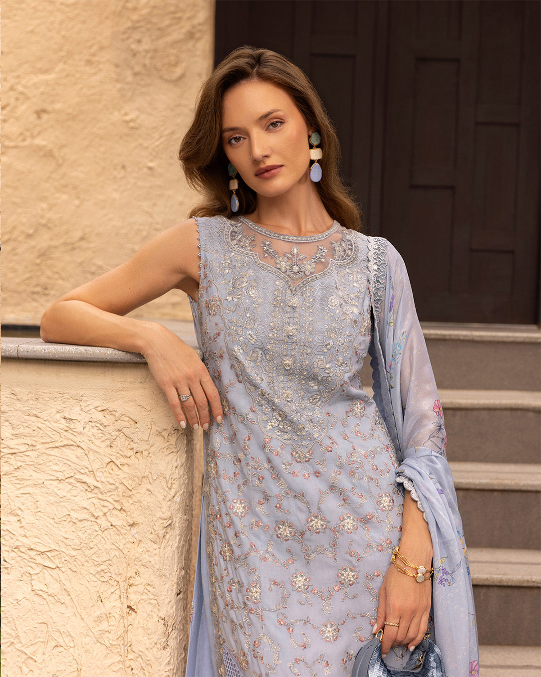 Faiza Saqlain | Zinnia Luxury Lawn | Liana - by Libasekhas - Registered Vendor of : Faiza Saqlain - 100% Original Designer Dress