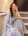 Faiza Saqlain | Zinnia Luxury Lawn | Liana - by Libasekhas - Registered Vendor of : Faiza Saqlain - 100% Original Designer Dress