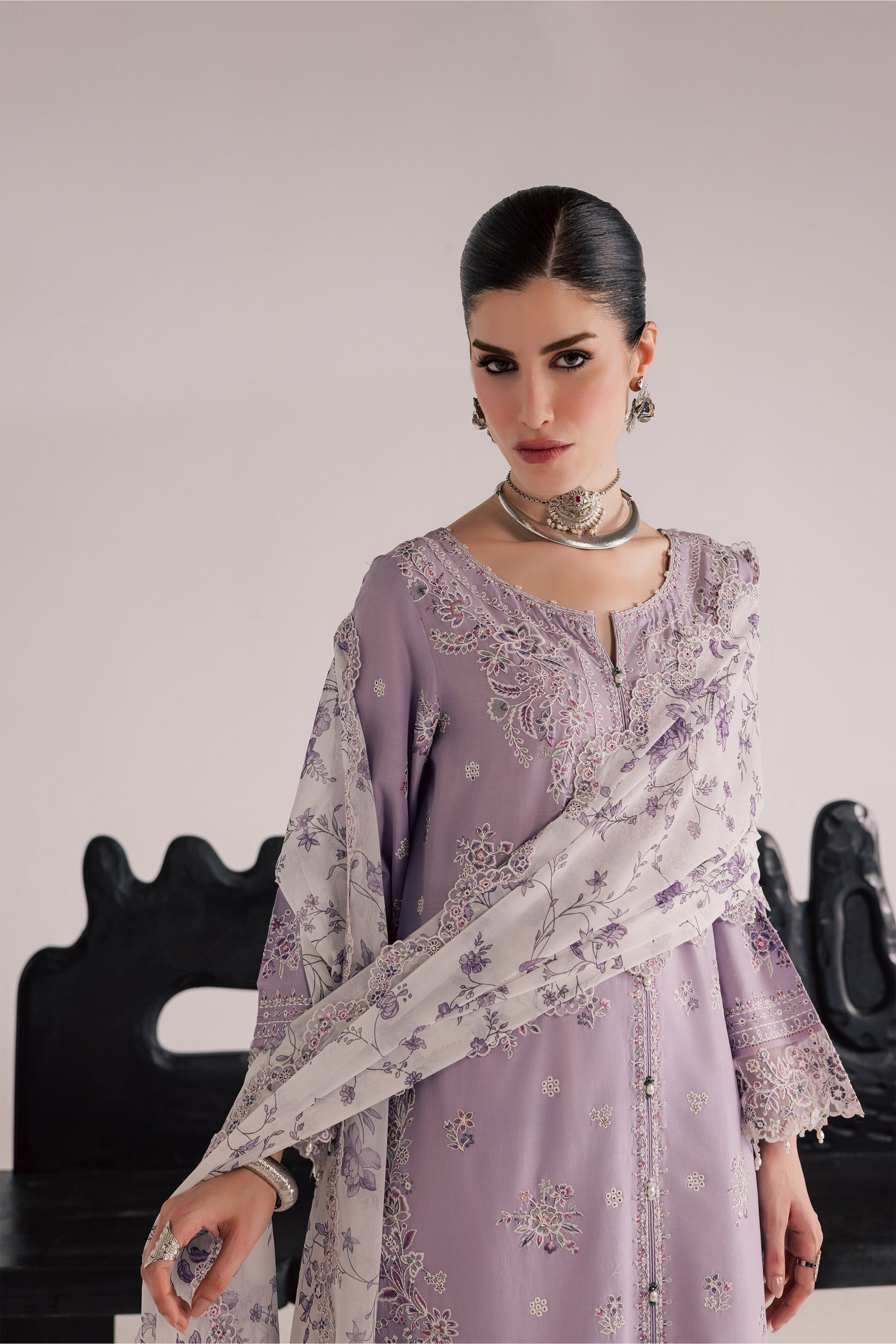 Batik | Festive Eid 26 | Lilac Elif - by Libasekhas - Registered Vendor of : Batik - 100% Original Designer Dress