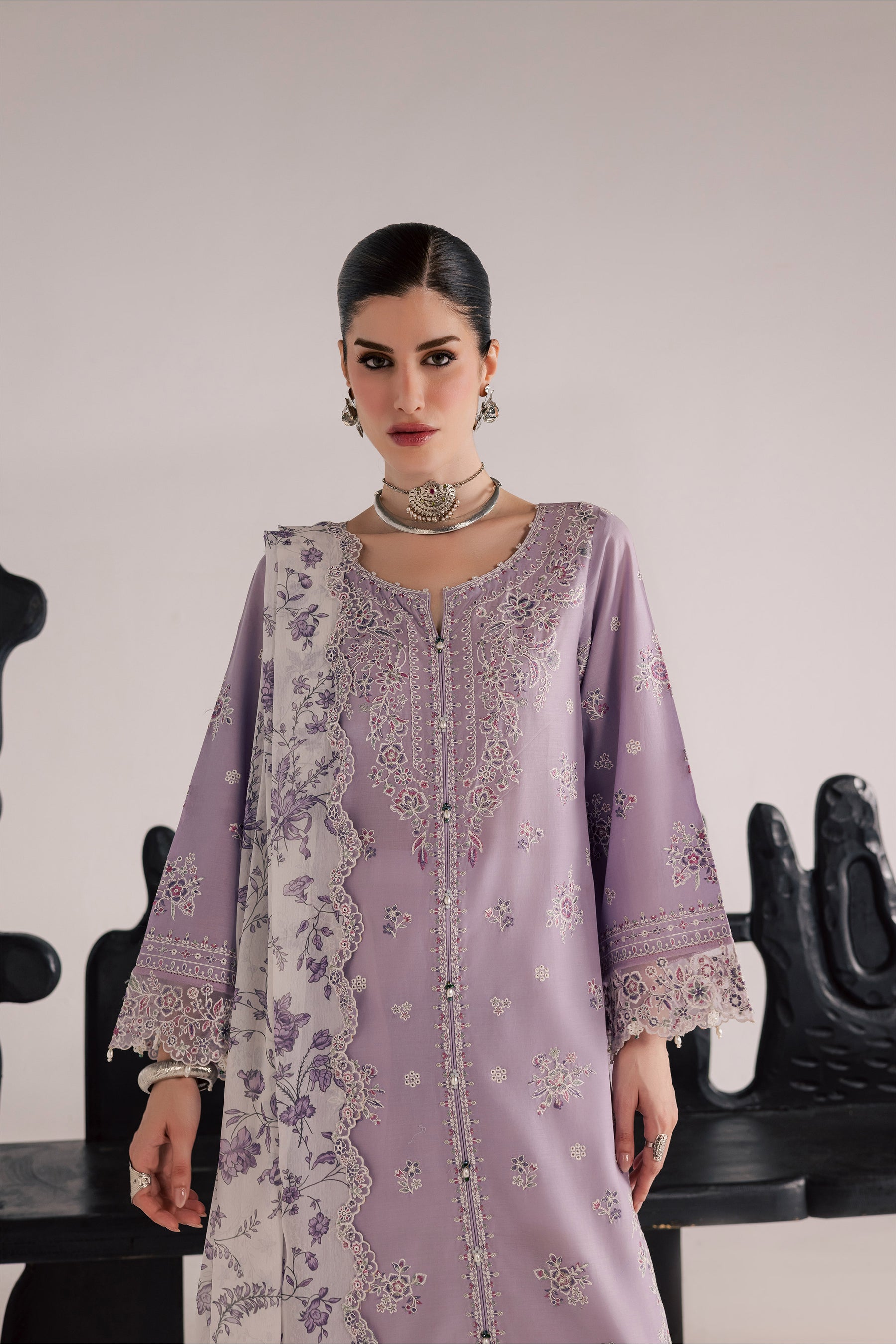 Batik | Festive Eid 26 | Lilac Elif - by Libasekhas - Registered Vendor of : Batik - 100% Original Designer Dress