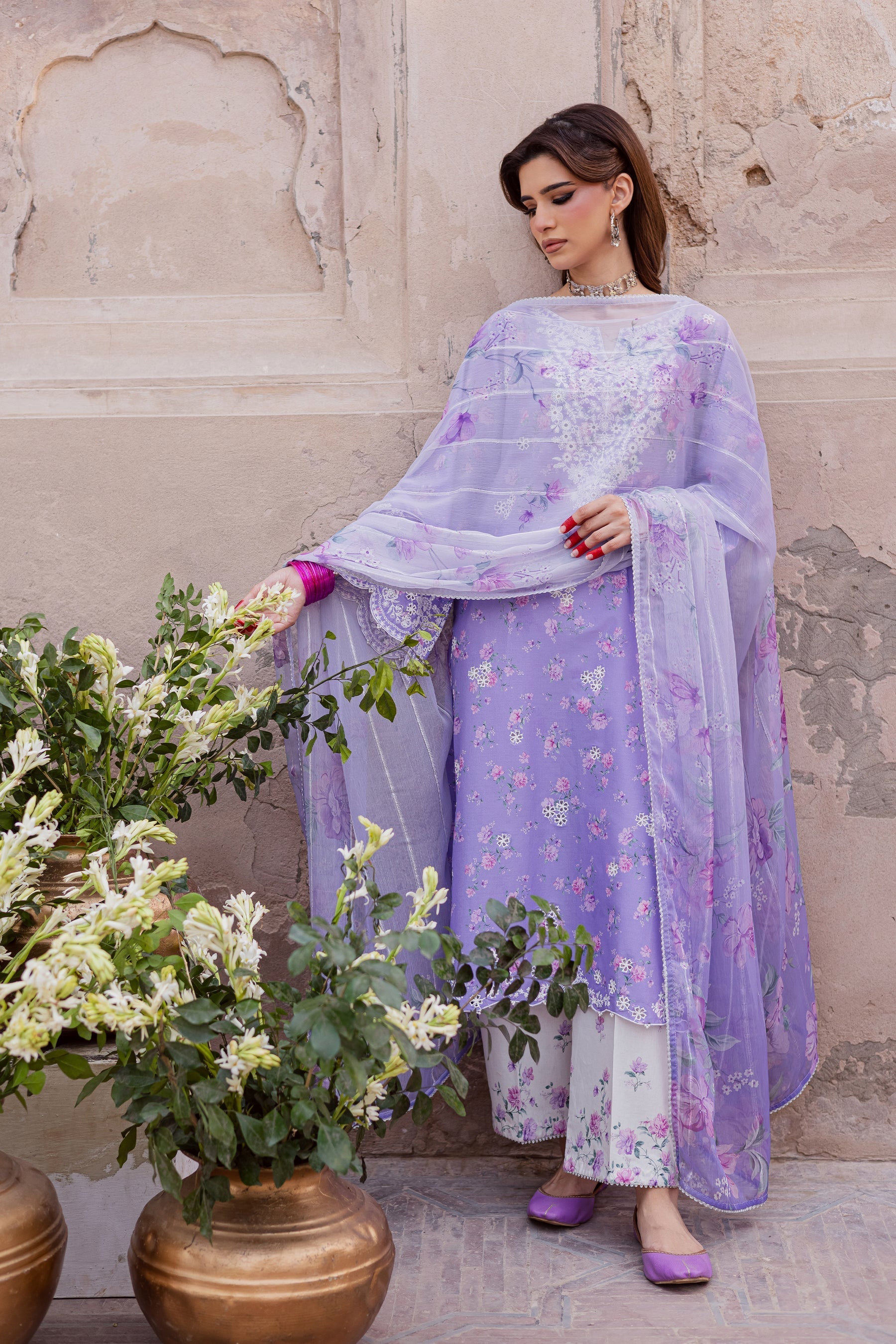 Batik | Festive Eid 26 | Lilac Luna - by Libasekhas UK - Registered Vendor of : Batik - 100% Original Designer Dress