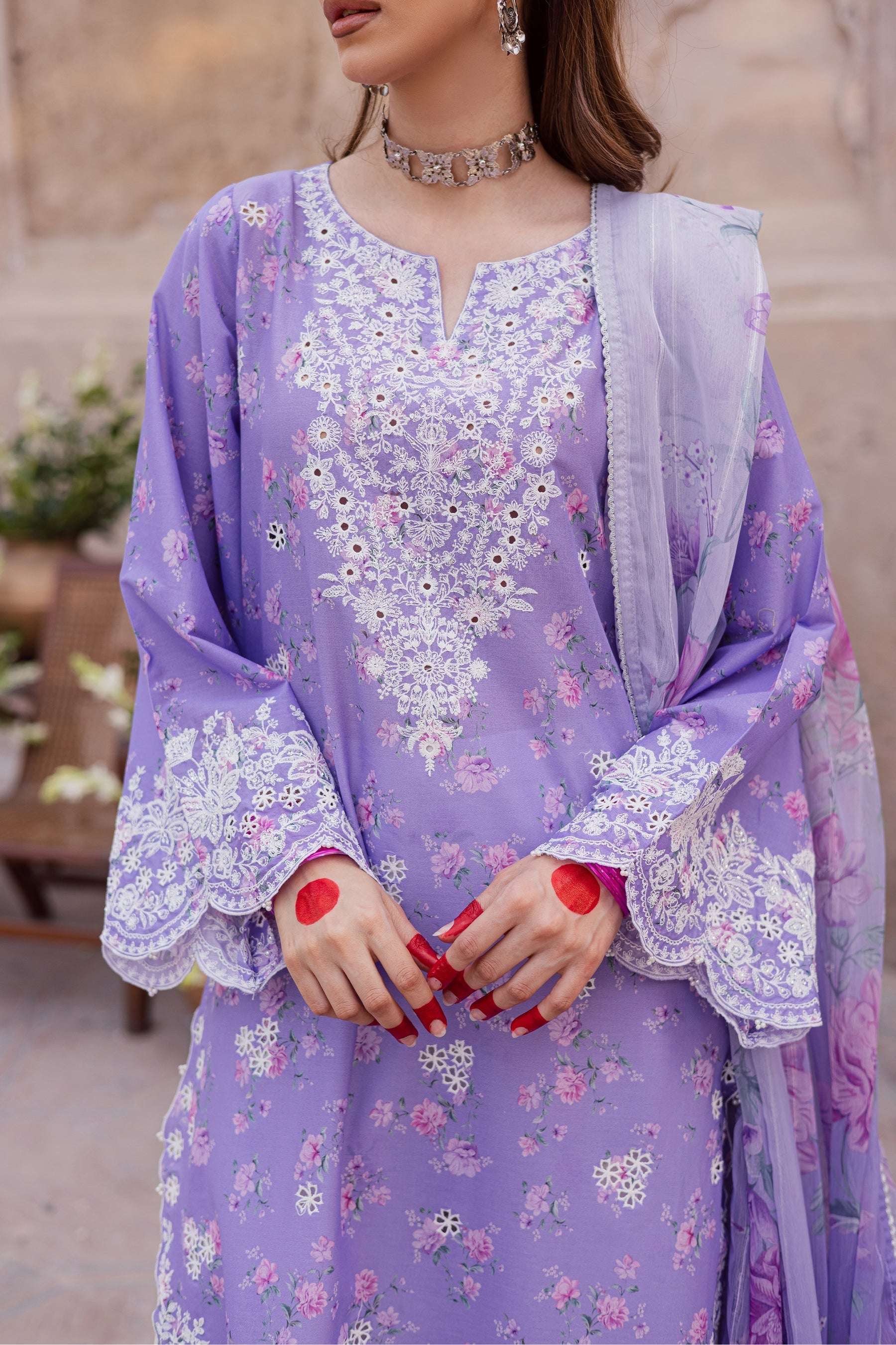 Batik | Festive Eid 26 | Lilac Luna - by Libasekhas UK - Registered Vendor of : Batik - 100% Original Designer Dress