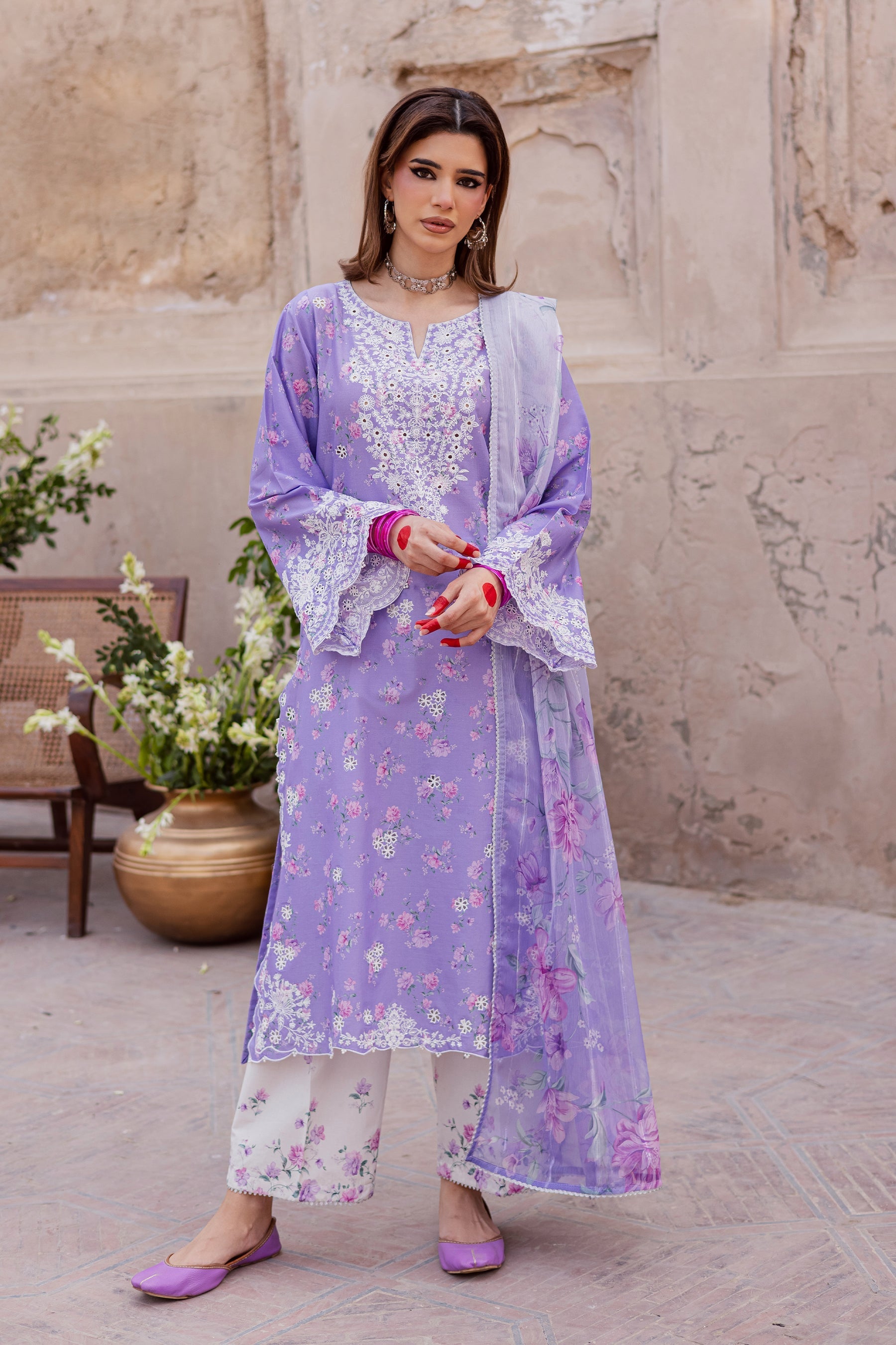 Batik | Festive Eid 26 | Lilac Luna - by Libasekhas UK - Registered Vendor of : Batik - 100% Original Designer Dress