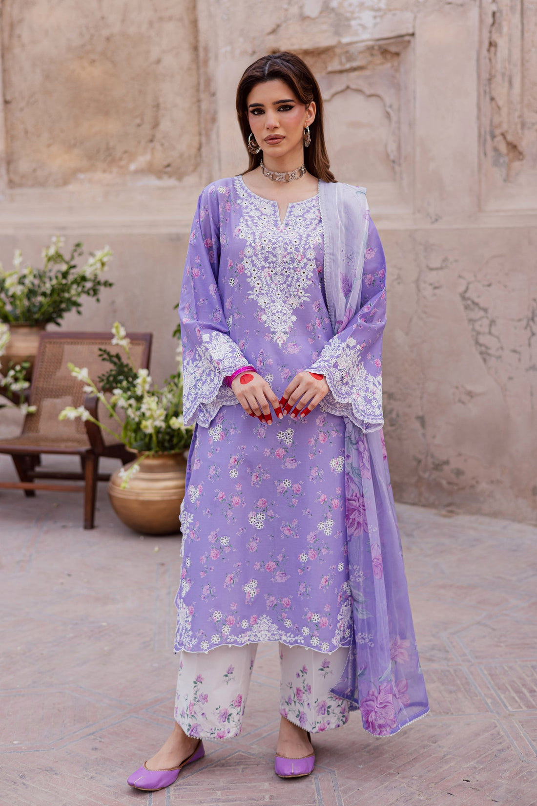 Batik | Festive Eid 26 | Lilac Luna - by Libasekhas UK - Registered Vendor of : Batik - 100% Original Designer Dress