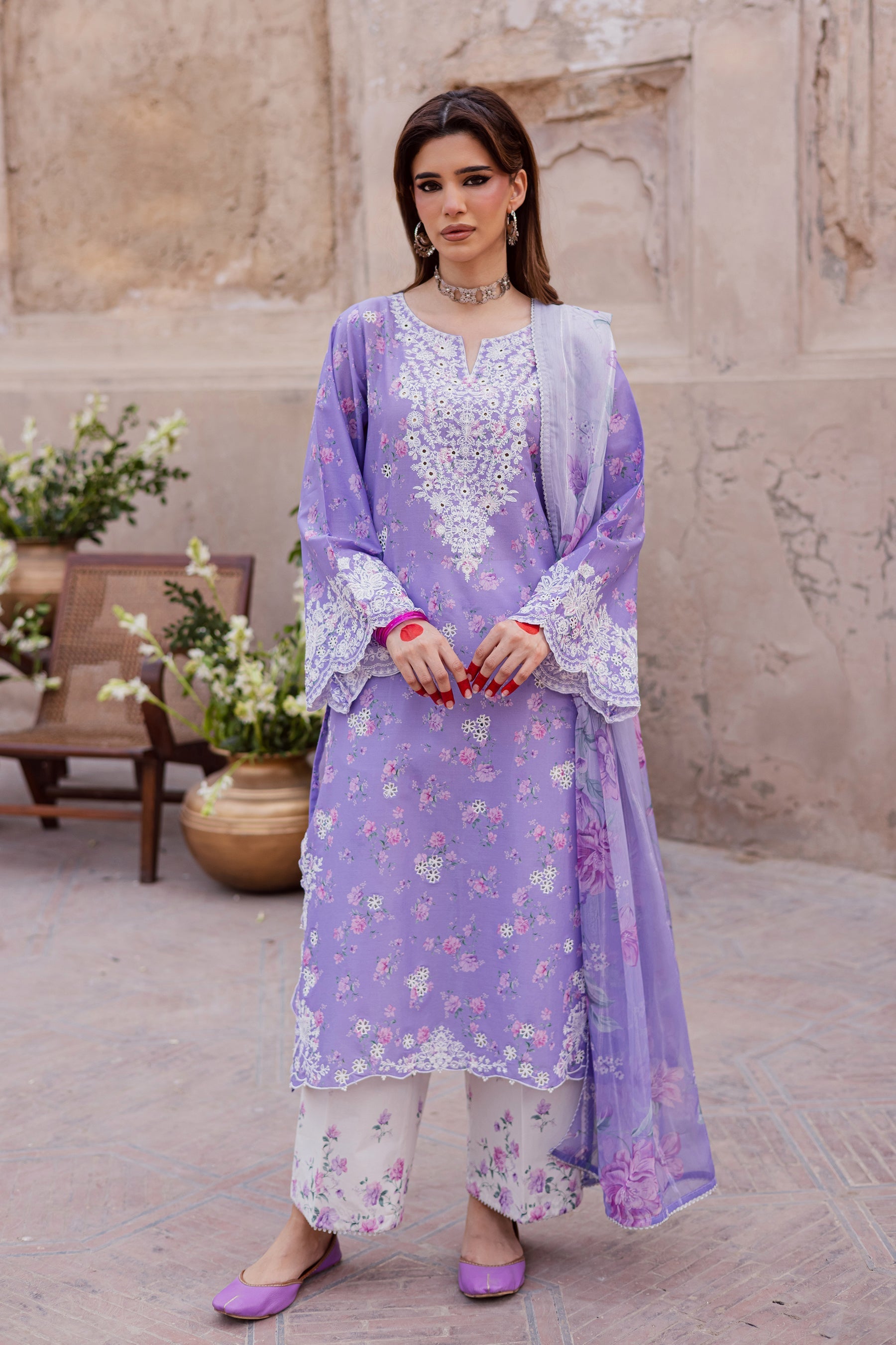 Batik | Festive Eid 26 | Lilac Luna - by Libasekhas UK - Registered Vendor of : Batik - 100% Original Designer Dress
