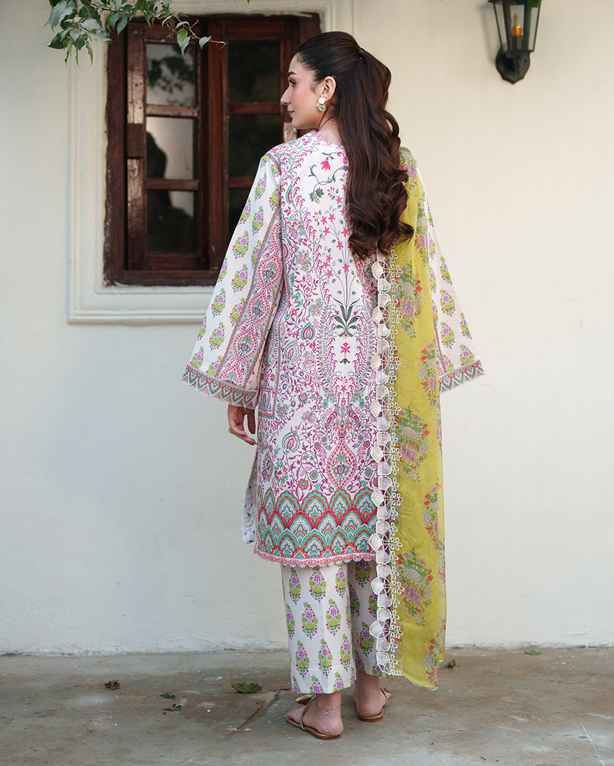 Roheenaz | Whispered Florals | Lily Drift - by Libasekhas UK - Registered Vendor of : Roheenaz - 100% Original Designer Dress