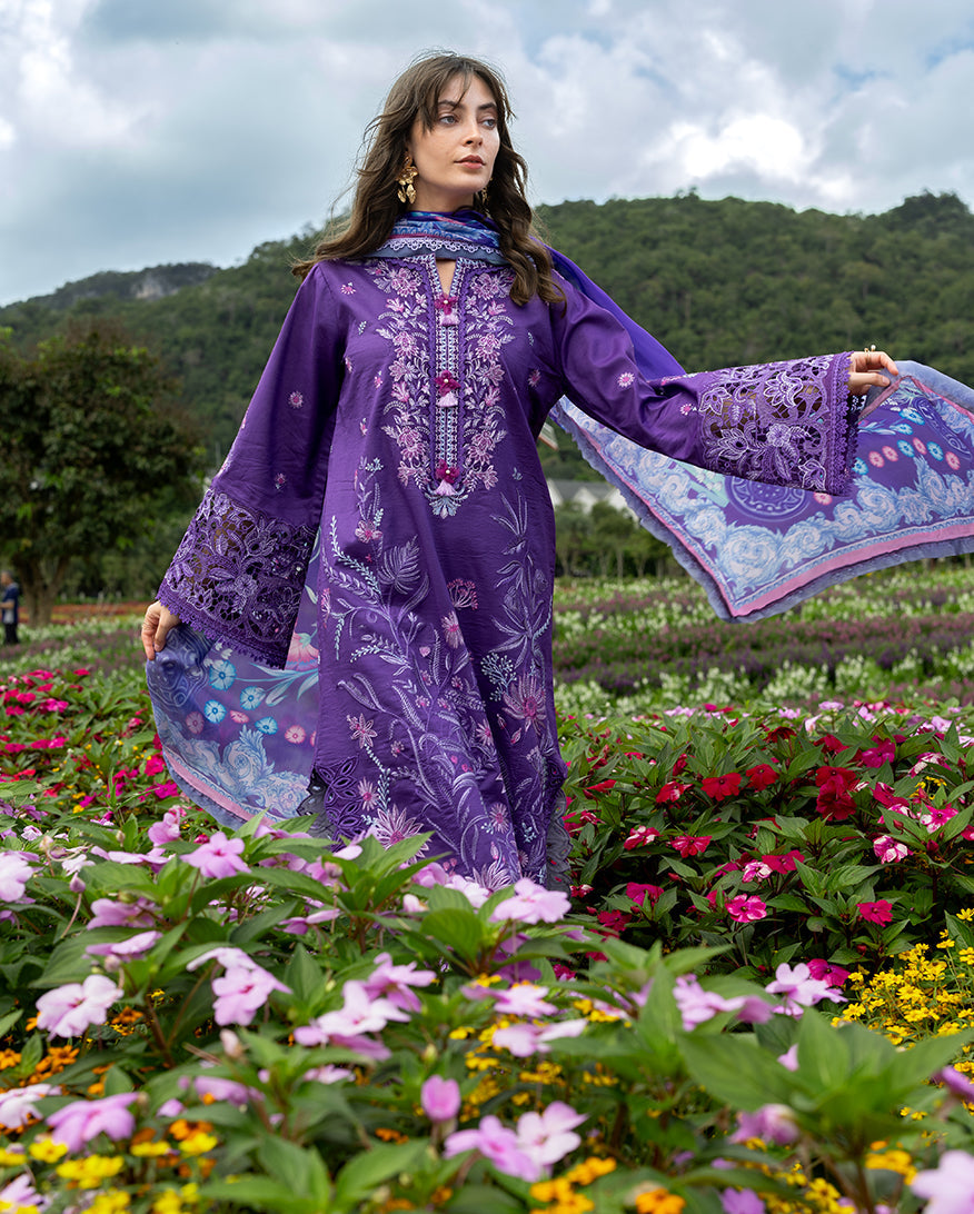 Mushq | The Secret Garden Lawn | Lily Veil - by Libasekhas UK - Registered Vendor of : Mushq - 100% Original Designer Dress
