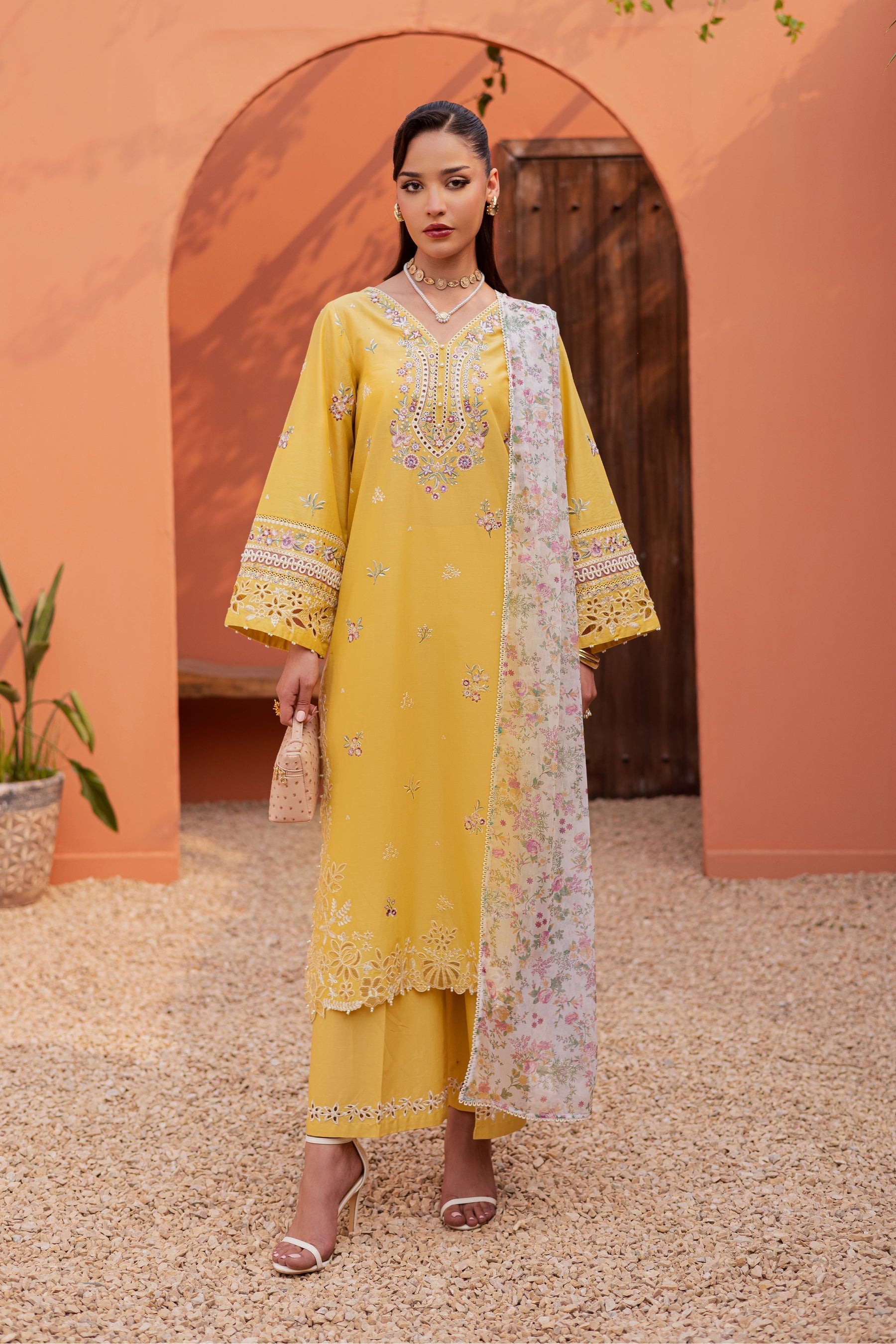 Batik | Festive Eid 26 | Lime Darla - by Libasekhas - Registered Vendor of : Batik - 100% Original Designer Dress
