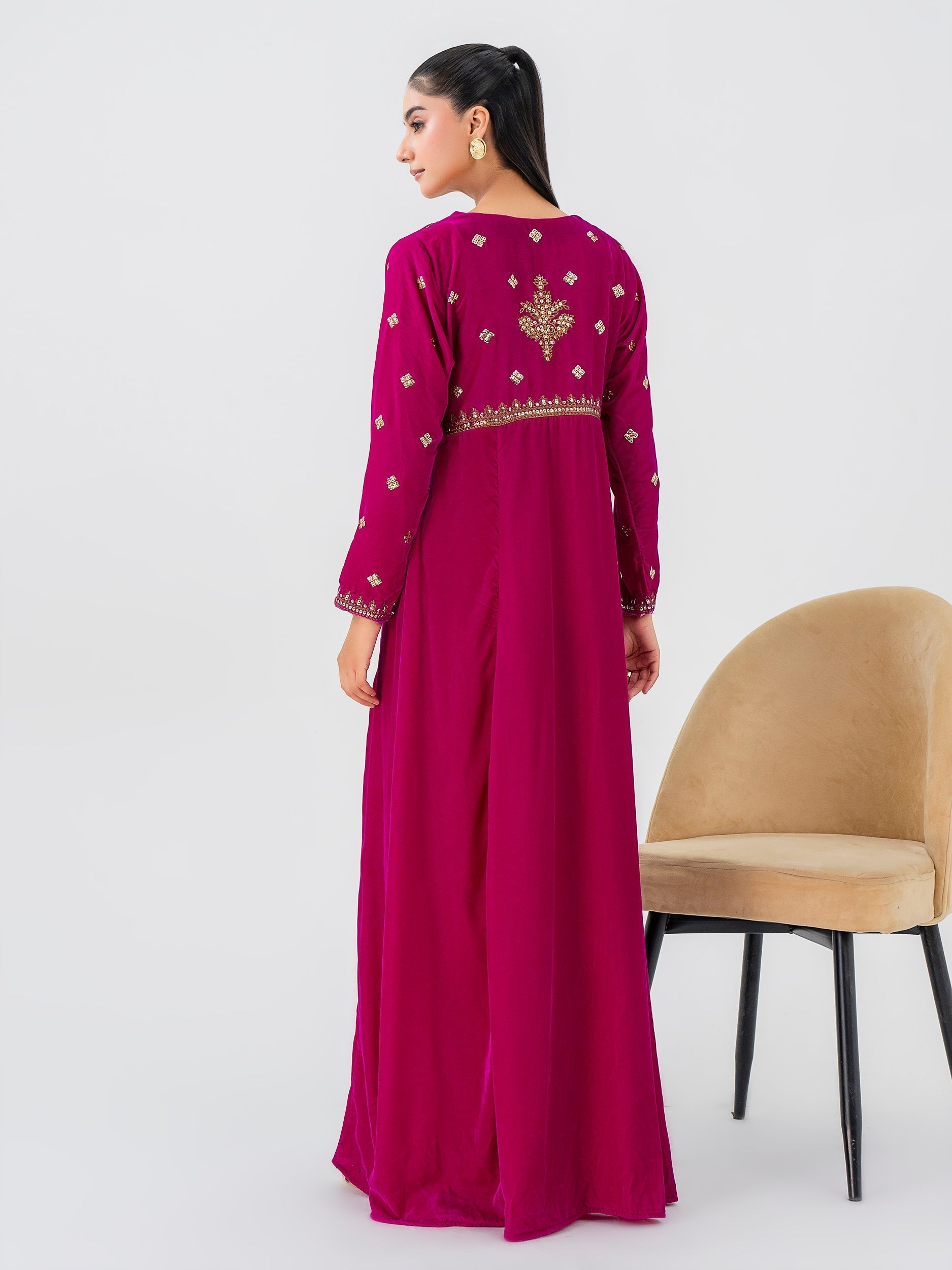 Lime Light | Velvet Pret | V-16 - by - Libasekhas UK - Registered Vendor of : Lime Light - 100% Original Designer Dresss