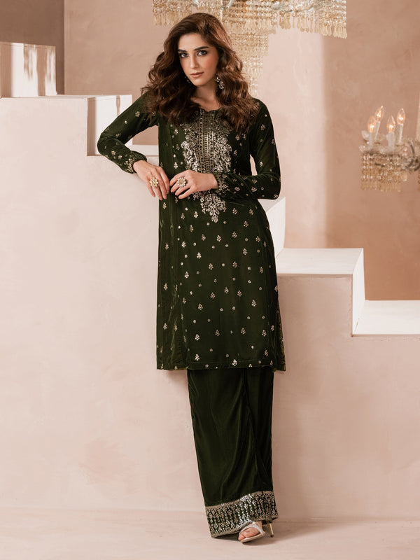Lime Light | Velvet Pret | V-07 - by - Libasekhas UK - Registered Vendor of : Lime Light - 100% Original Designer Dresss