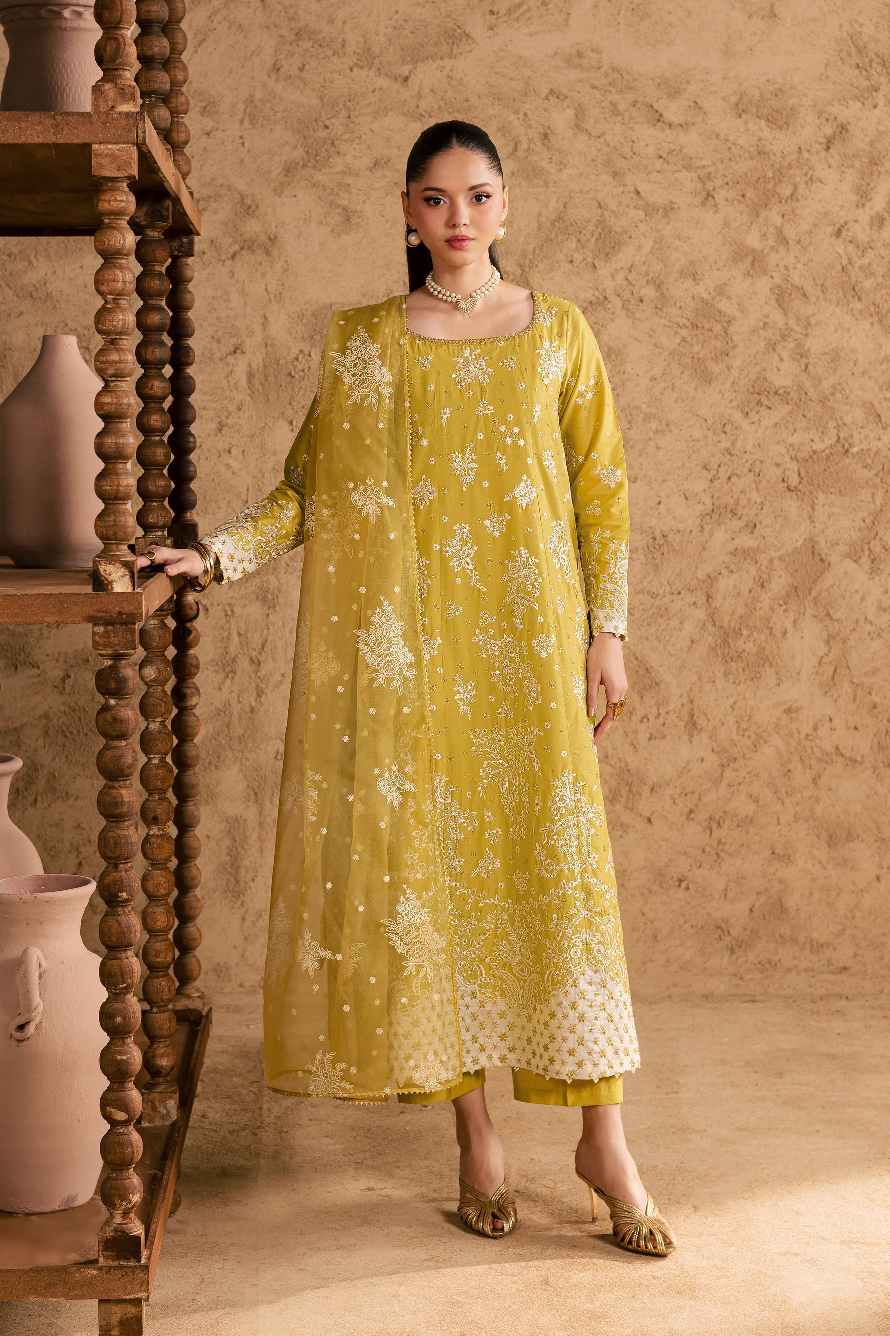 Batik | Festive Eid 26 | Limylime - by Libasekhas UK - Registered Vendor of : Batik - 100% Original Designer Dress