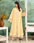 Roheenaz | Veil of Summer Chikankari | Lumiere Yellow - by Libasekhas UK - Registered Vendor of : Roheenaz - 100% Original Designer Dress