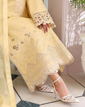 Roheenaz | Veil of Summer Chikankari | Lumiere Yellow - by Libasekhas UK - Registered Vendor of : Roheenaz - 100% Original Designer Dress