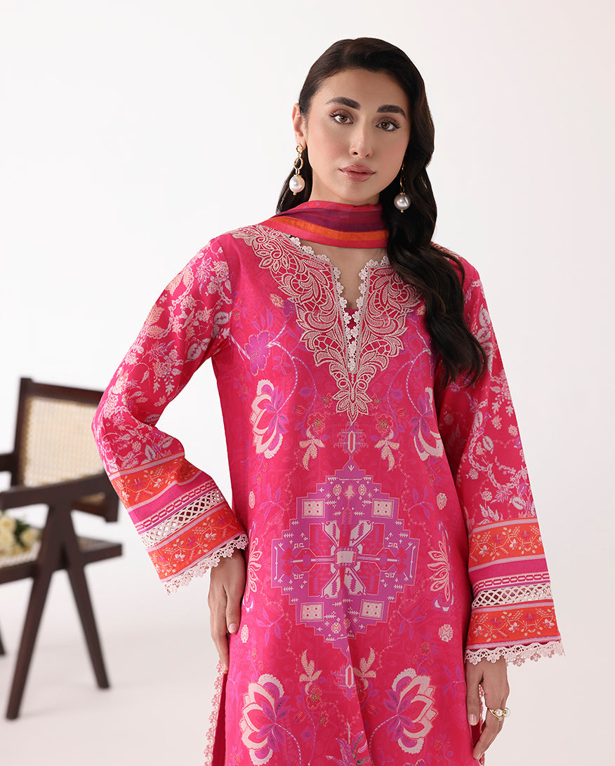 Roheenaz | Rosette Lawn | Lumina - by Libasekhas UK - Registered Vendor of : Roheenaz - 100% Original Designer Dress