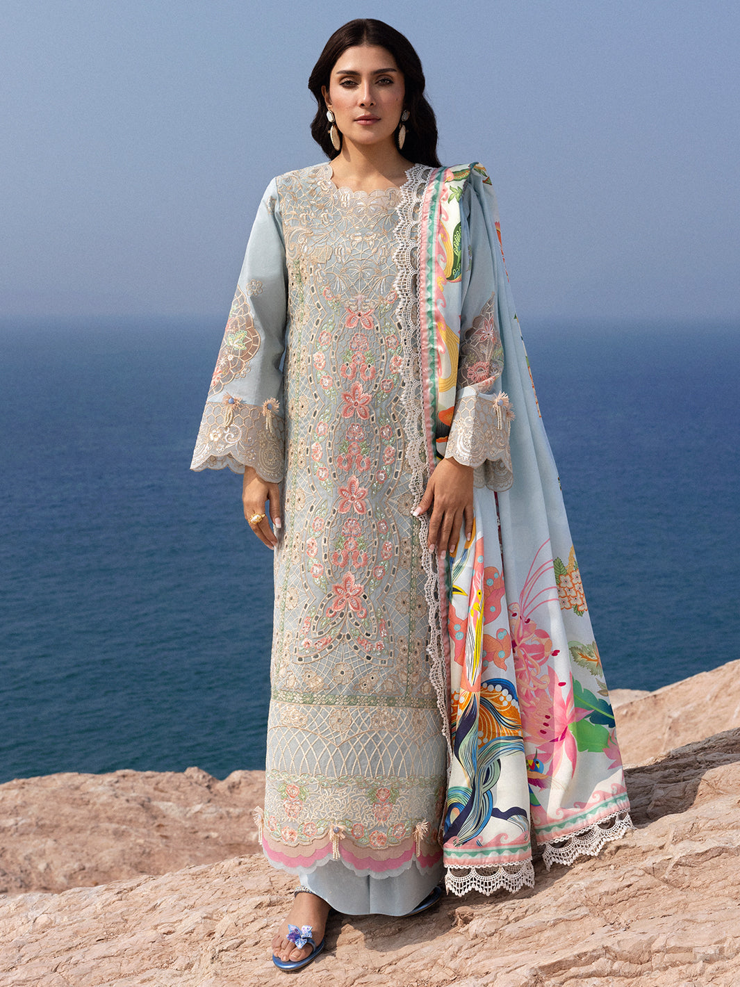 Mahnur | Sirena Luxury Lawn 25 | Luna - by - Libasekhas UK - Registered Vendor of : Mahnur - 100% Original Designer Dresss