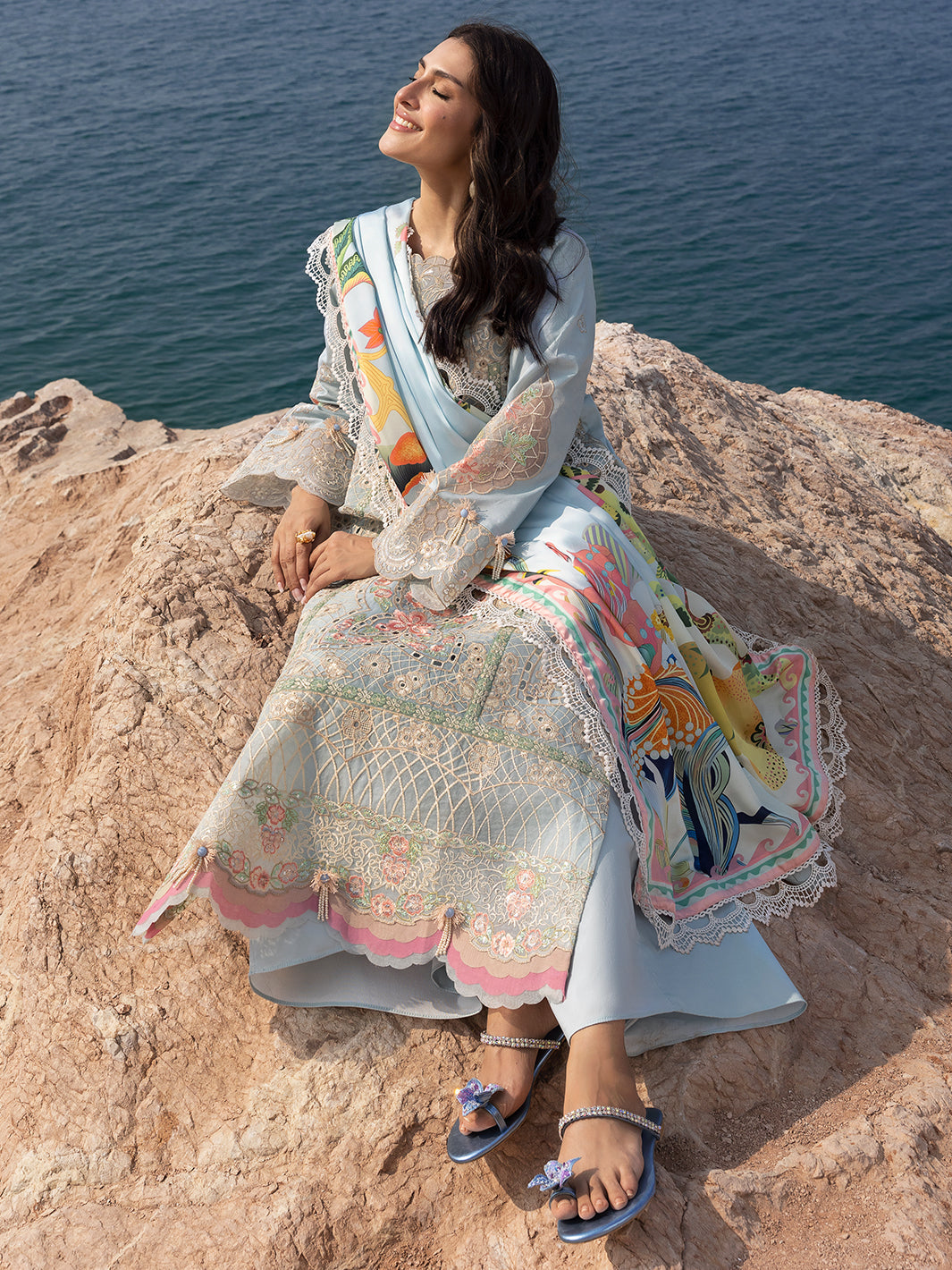 Mahnur | Sirena Luxury Lawn 25 | Luna - by - Libasekhas UK - Registered Vendor of : Mahnur - 100% Original Designer Dresss