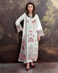 Roheenaz | Floral Reverie Luxury Lawn | Lunar Glow - by Libasekhas UK - Registered Vendor of : Roheenaz - 100% Original Designer Dress