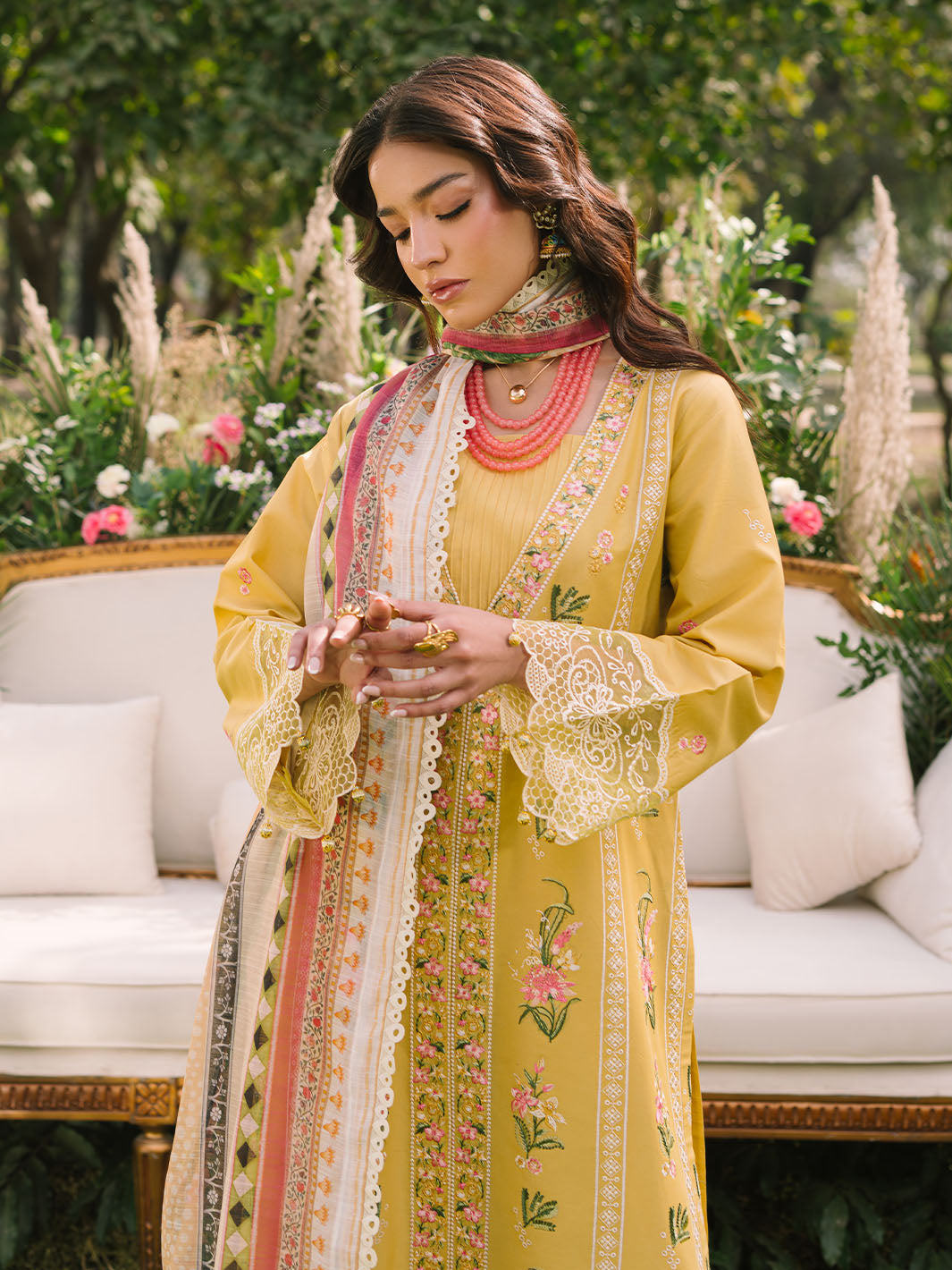 Mahnur | Dahlia Luxury Lawn 25 | Lya - by - Libasekhas UK - Registered Vendor of : Mahnur - 100% Original Designer Dresss
