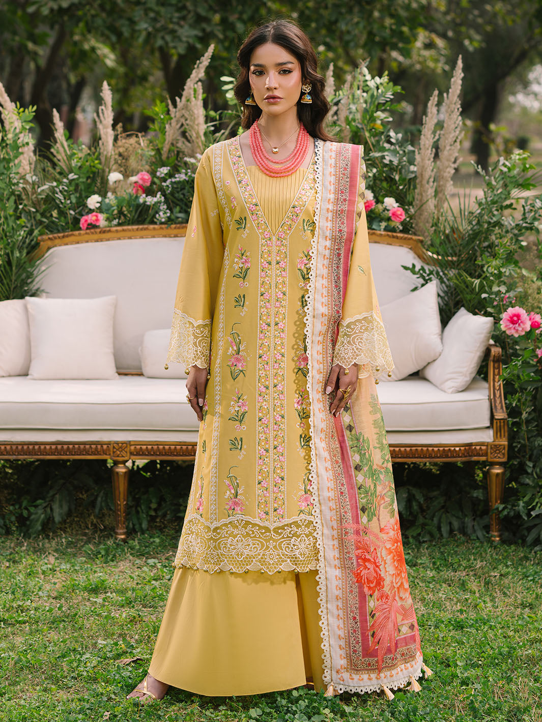 Mahnur | Dahlia Luxury Lawn 25 | Lya - by - Libasekhas UK - Registered Vendor of : Mahnur - 100% Original Designer Dresss