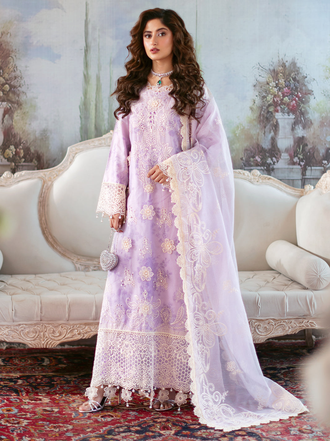 Mahnur | Sophie Luxury Lawn 25 | Lyrell - by - Libasekhas UK - Registered Vendor of : Mahnur - 100% Original Designer Dresss