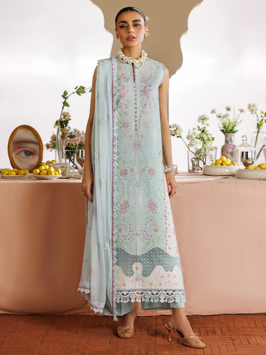 Mahnur | Morbagh Luxury Lawn 26 | M-01 - by Libasekhas - Registered Vendor of : Mahnur - 100% Original Designer Dress