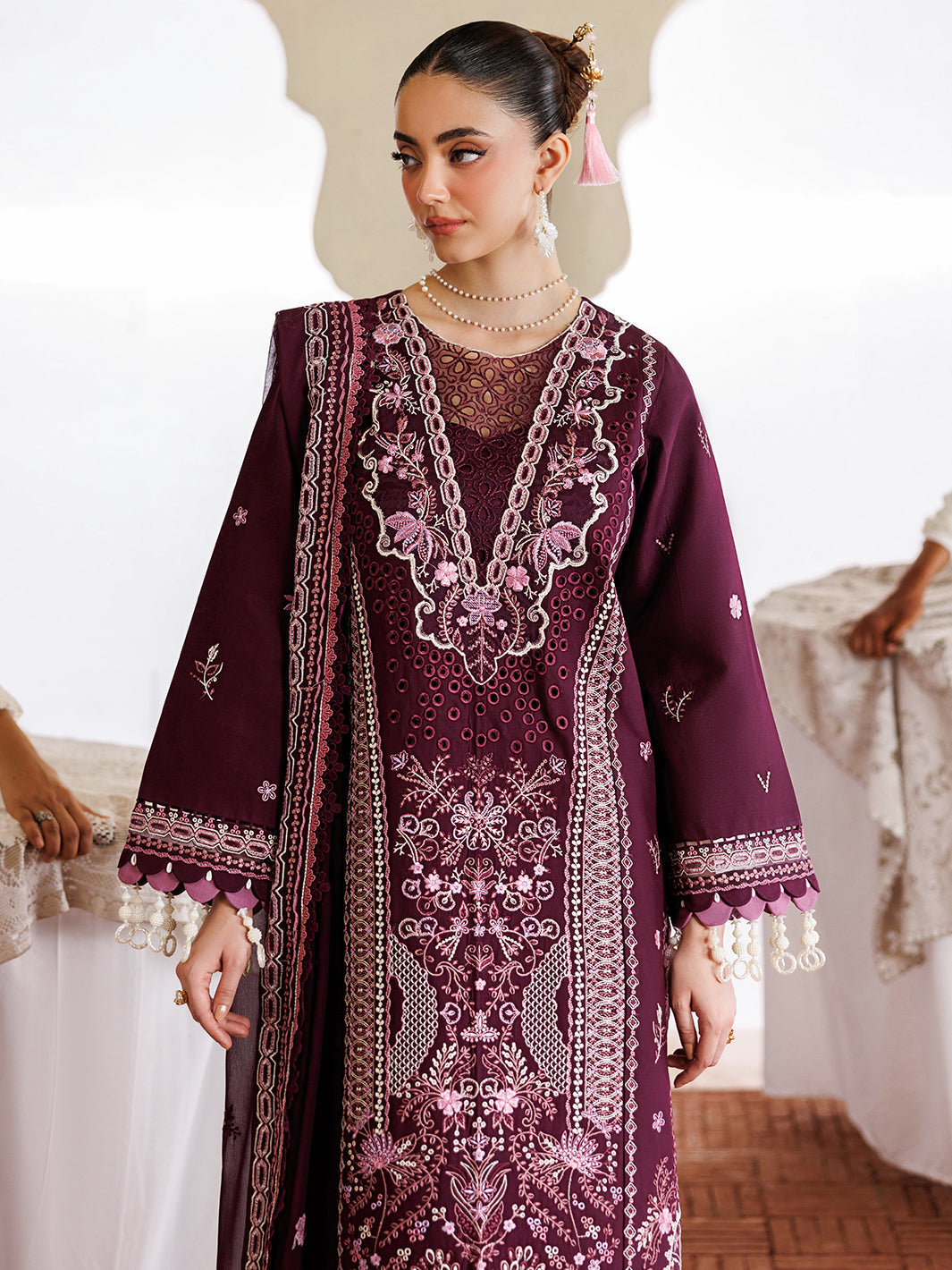 Mahnur | Morbagh Luxury Lawn 26 | M-02 - by Libasekhas - Registered Vendor of : Mahnur - 100% Original Designer Dress