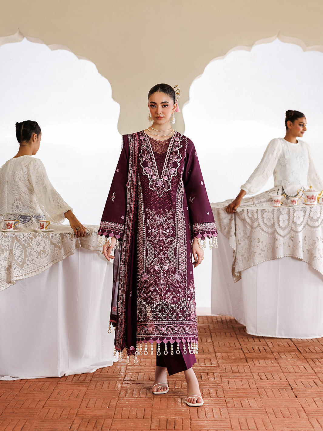 Mahnur | Morbagh Luxury Lawn 26 | M-02 - by Libasekhas - Registered Vendor of : Mahnur - 100% Original Designer Dress