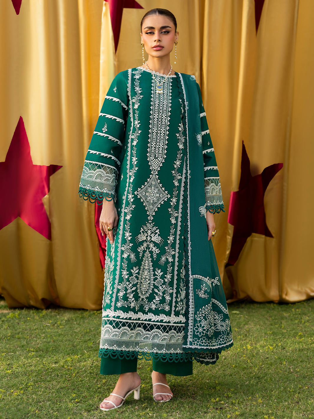 Mahnur | Morbagh Luxury Lawn 26 | M-09 - by Libasekhas - Registered Vendor of : Mahnur - 100% Original Designer Dress