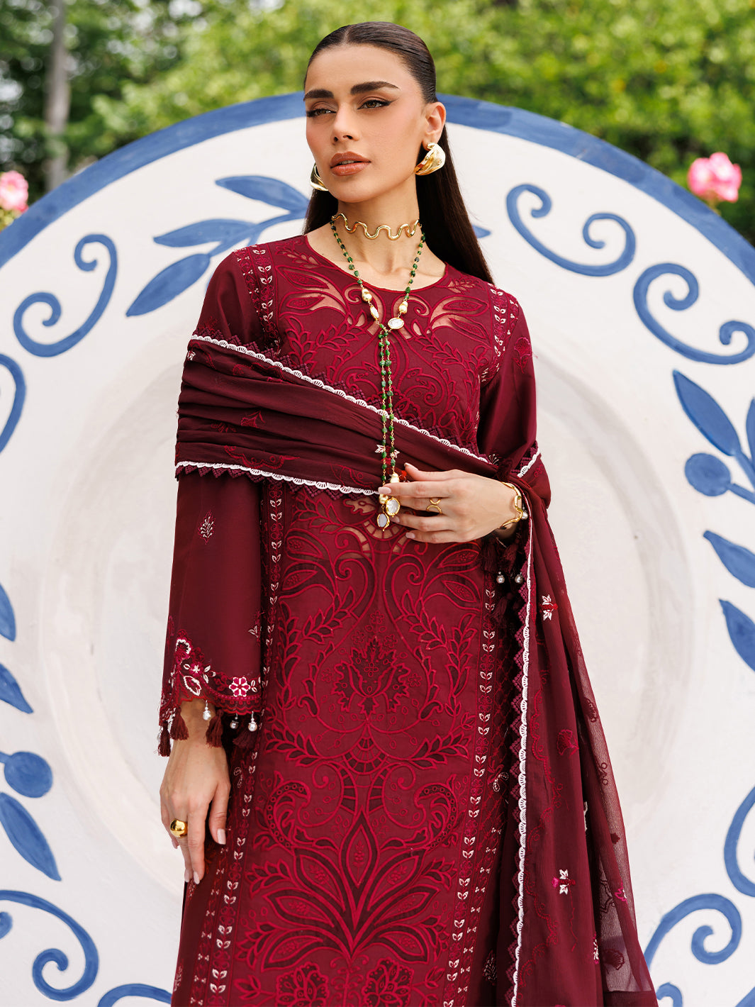 Mahnur | Morbagh Luxury Lawn 26 | M-13 - by Libasekhas - Registered Vendor of : Mahnur - 100% Original Designer Dress