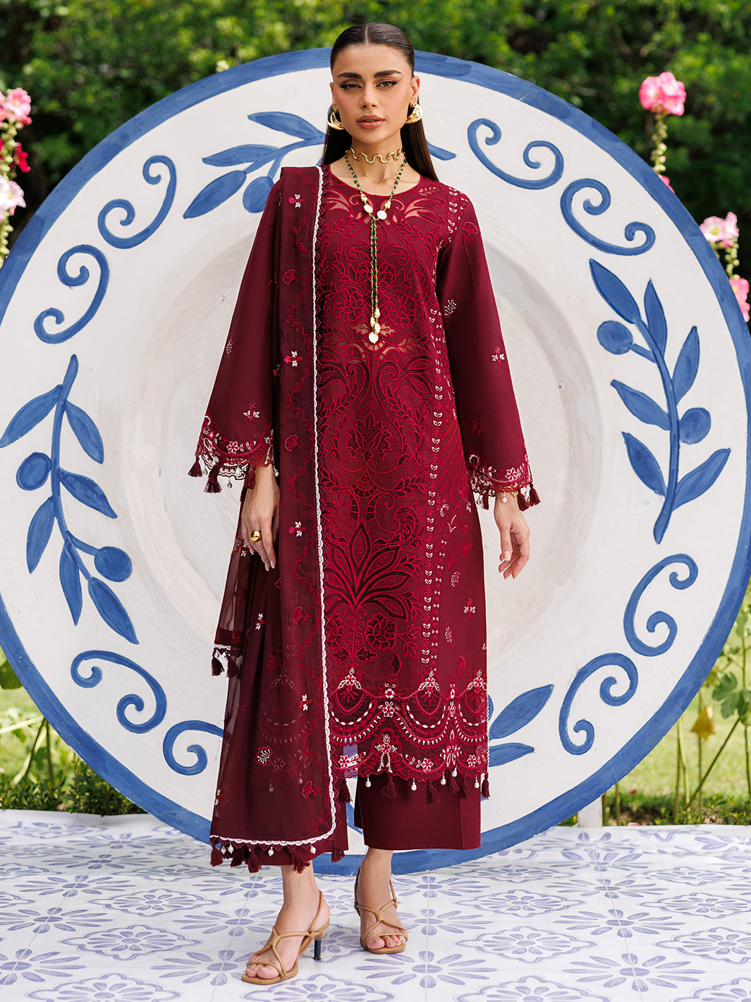 Mahnur | Morbagh Luxury Lawn 26 | M-13 - by Libasekhas - Registered Vendor of : Mahnur - 100% Original Designer Dress