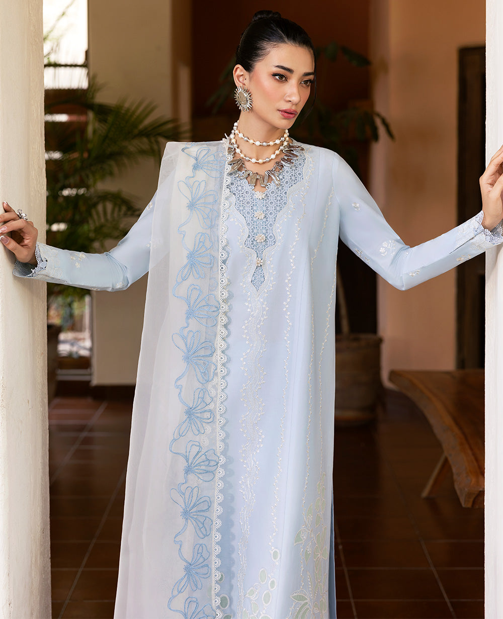 Republic Womenswear | Embroidered Pret | M-151 - by Libasekhas UK - Registered Vendor of : Republic Womenswear - 100% Original Designer Dress