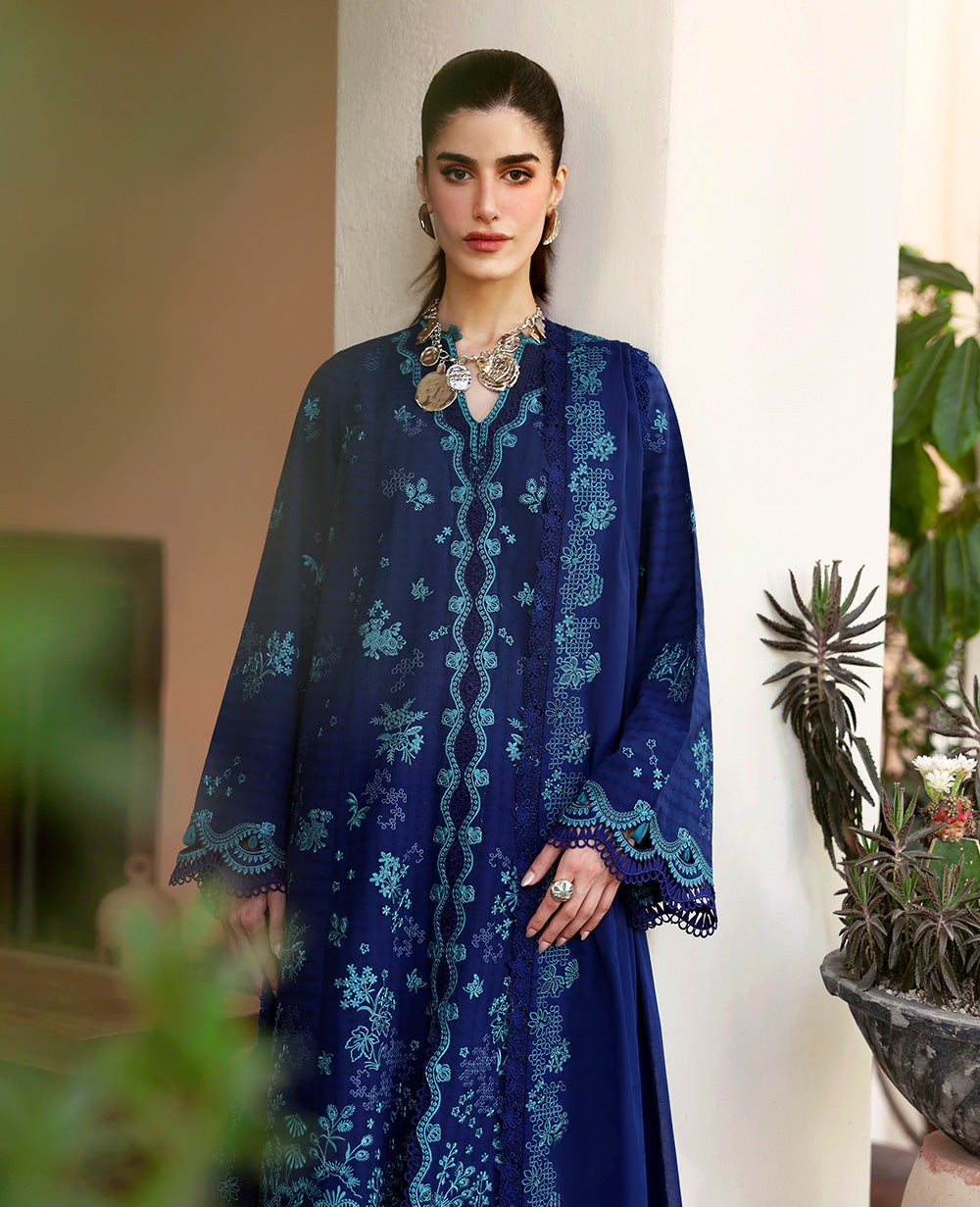 Republic Womenswear | Embroidered Pret | M-156 - by Libasekhas UK - Registered Vendor of : Republic Womenswear - 100% Original Designer Dress