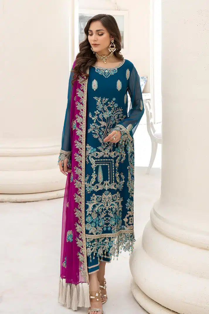 Imrozia Premium | Naqsh Formals 23 | M-52 Martha - by - Libasekhas UK - Registered Vendor of : Imrozia Premium - 100% Original Designer Dresss