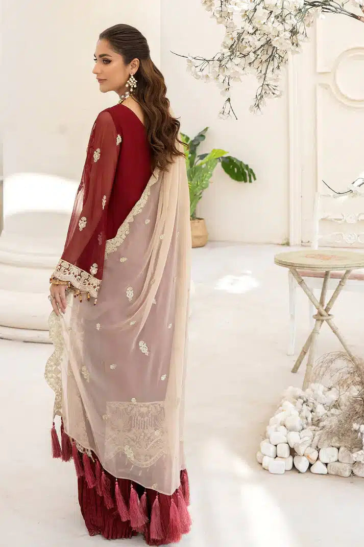 Imrozia Premium | Naqsh Formals 23 | M-55 Sienna - by - Libasekhas UK - Registered Vendor of : Imrozia Premium - 100% Original Designer Dresss
