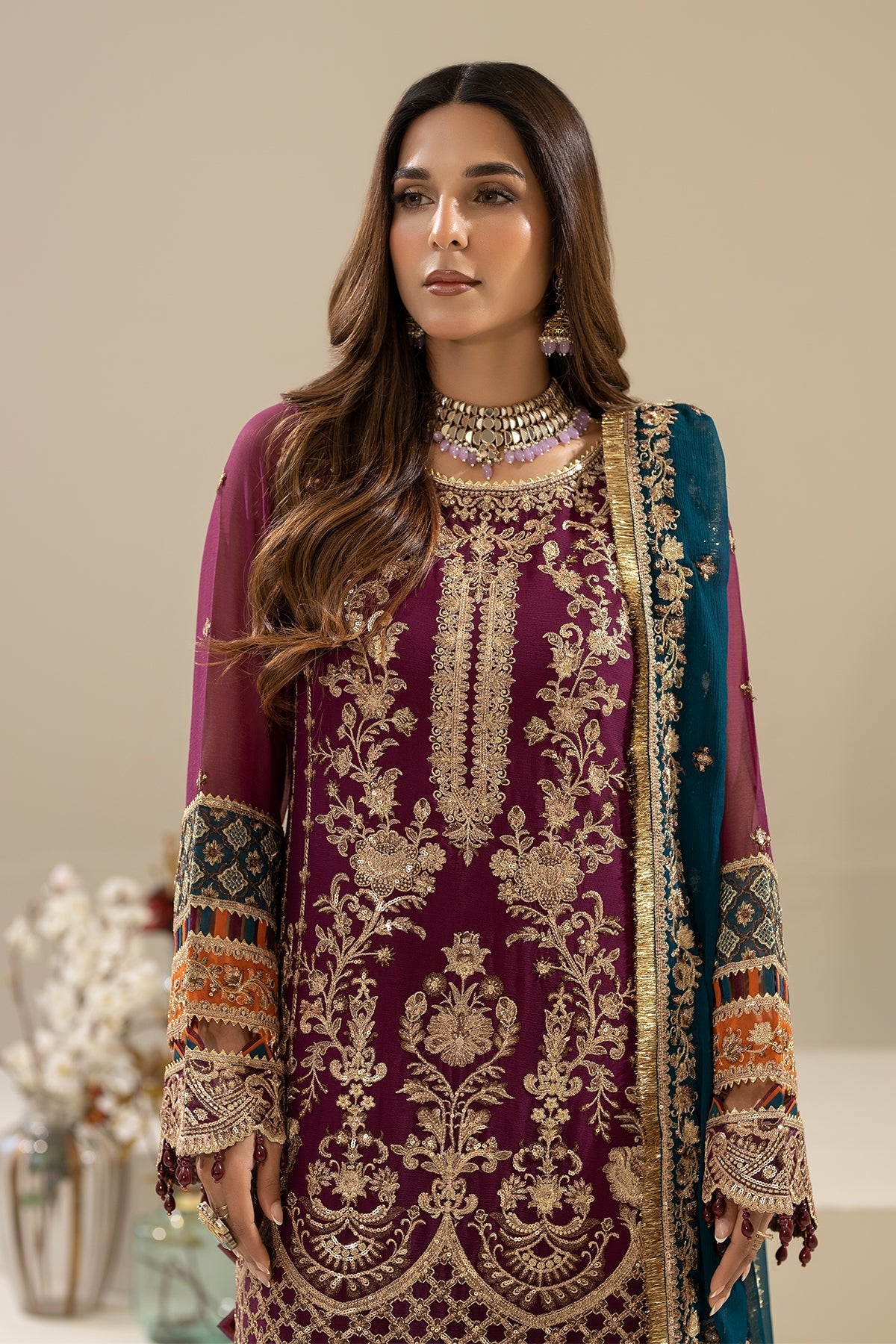 Imrozia Premium | Nisha Collection | M-84 ZEHAK - by - Libasekhas UK - Registered Vendor of : Imrozia Premium - 100% Original Designer Dresss