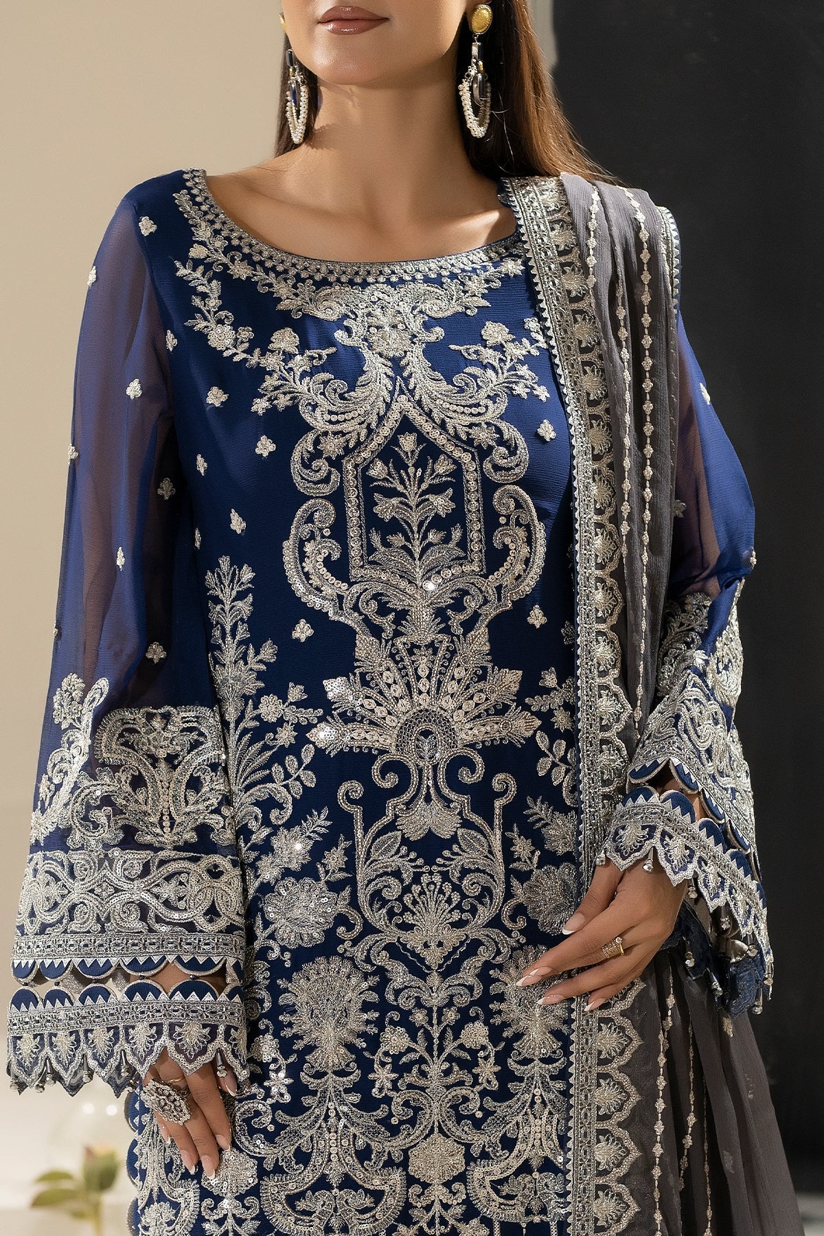 Imrozia Premium | Nisha Collection | M-89 LAMIYA - by - Libasekhas UK - Registered Vendor of : Imrozia Premium - 100% Original Designer Dresss